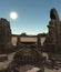 Fantasy temple ruins