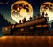 Fantasy Train in Steampunk Style, Generative AI Illustration