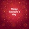 Fantasy Valentines day romantic design on a royal red background