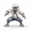 Fantasy White Gorilla In Hip Hop Troll Costume - Charming Ghoulpunk Character