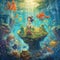 Fantasy world under water