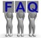 FAQ Banners Shows Frequent Assistance And