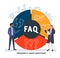 FAQ - Frequently asked questions acronym, business   concept.