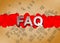 FAQ Frequently Asked Questions about cadastral issues, urban planning and construction industry - concept with an imaginary