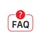 FAQ, frequently asked questions, help symbol. Modern, simple flat vector illustration vector icon. Elements for mobile concepts
