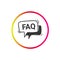 FAQ icon. Frequently asked questions. Help sign.