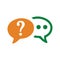 Faq, queries, question icon. Editable vector graphics