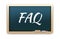 FAQ Word Chalkboard