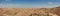 Far idyllic panoramic view over the Tunisian deserts