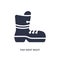 far west boot icon on white background. Simple element illustration from desert concept