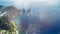Faraglioni and Capri coastline from Mt Solaro, drone viewpoint