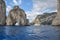 Faraglioni of Capri view from the sea