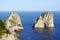 Faraglioni rock formation, Capri, Italy