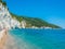 Faraglioni stacks and beach coast of Baia Delle Zagare, Gargano, Apulia, Italy