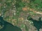 Fareham, England - Great Britain. Low-res satellite. No legend