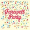 Farewell Party Illustration Vector Art Logo Template and Illustration