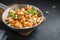 Farfalle pasta with chicken