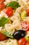 Farfalle salad closeup