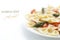 Farfalle, tomato and asparagus salad