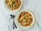 Farfelle and ground meat one pot pasta goulash