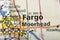 Fargo, North Dakota on map