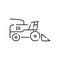 Farm and Agriculture Line Icons. Global farming and farmers. Plantation or Gardening Objects. Village. Agricultural and farm