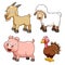 Farm animals cartoon