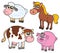 Farm animals collection