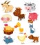 Farm animals set