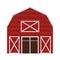 Farm barn wooden building cartoon