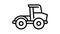 Farm bulldozer icon animation