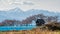 farm cabin with central alps mountain, Matsumoto