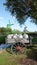 Farm cart with Milk Cans and Dutch Windmills at the Zaanse Schans in Zaandam, the Netherlands