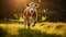 farm cow walking