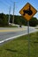 Farm Equipment road crossing warning signage