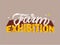 Farm exhibition hand drawn logotype illustration. Agricultural fair event promotional banner design element