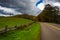 Farm field along the Blue Ridge Parkway in Moses Cone Park, North Carolina.