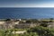 Farm fields, walls and Sea Malta.