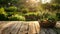 Farm Fresh Bounty: Harvest Basket on Wooden Table in Morning Sunlight