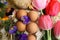 Farm Fresh Eggs, Chicken, Flowers, Countryside Farm Product, Homestead, Marigold,Homesteading, Farming.