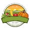 Farm fresh food and veggie logo design