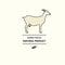 Farm fresh Natural product Line animals set Goat