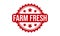 Farm Fresh Rubber Stamp Seal Vector