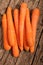 Farm fresh whole carrots