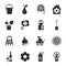 Farm, gardening 16 icons universal set for web and mobile