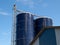 Farm grain silo