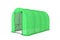 Farm Greenhouse with Green Polyethylene Film. 3d Rendering