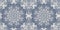 Farm house blue damask seamless border. Tonal french intricate cottage style trim. Simple rustic fabric textile for