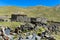 Farm houses in Bolivia mountains