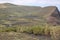 Farm houses on North Lanzarote beneath the Famara cliffs.